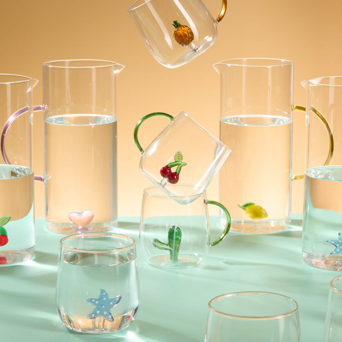 Low tumbler "Nelya" 400 ml, Glass