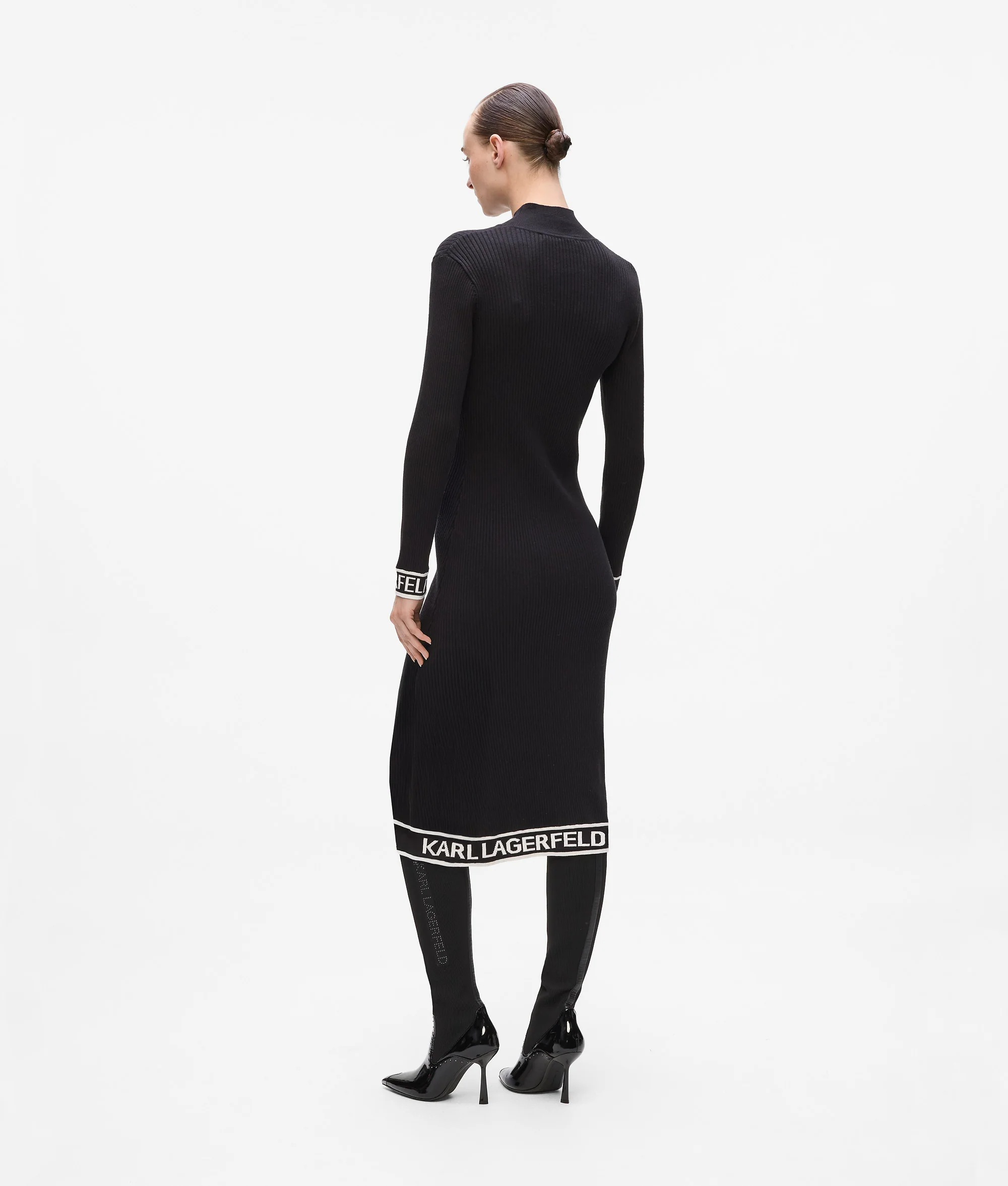 Robe en maille avec logo