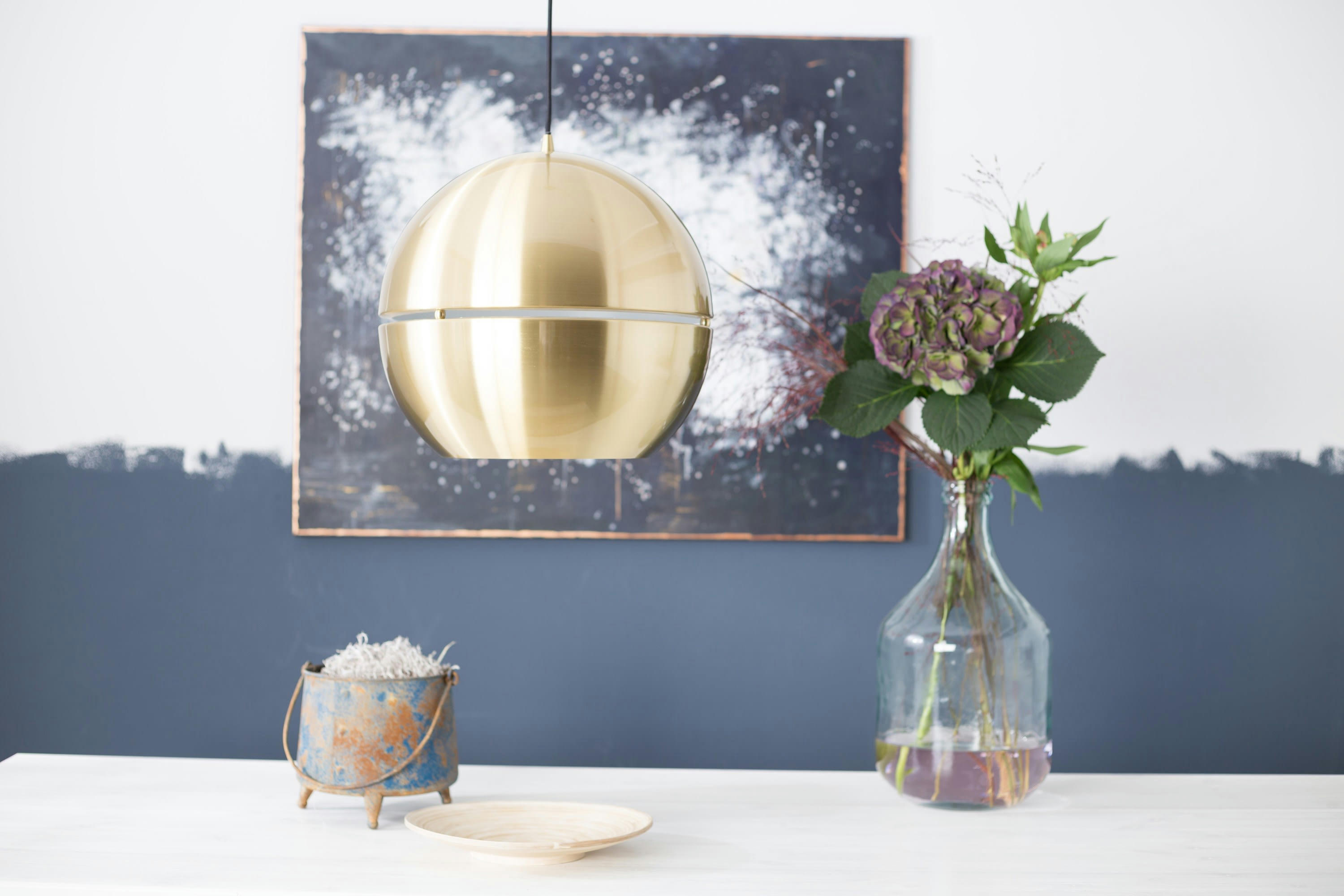 GRINGO - Suspension en métal doré