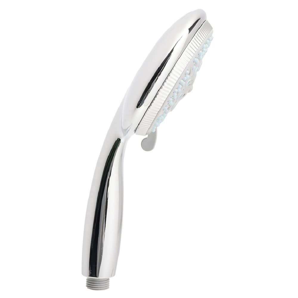 Pommeau de douche à 5 jets acier gris argenté