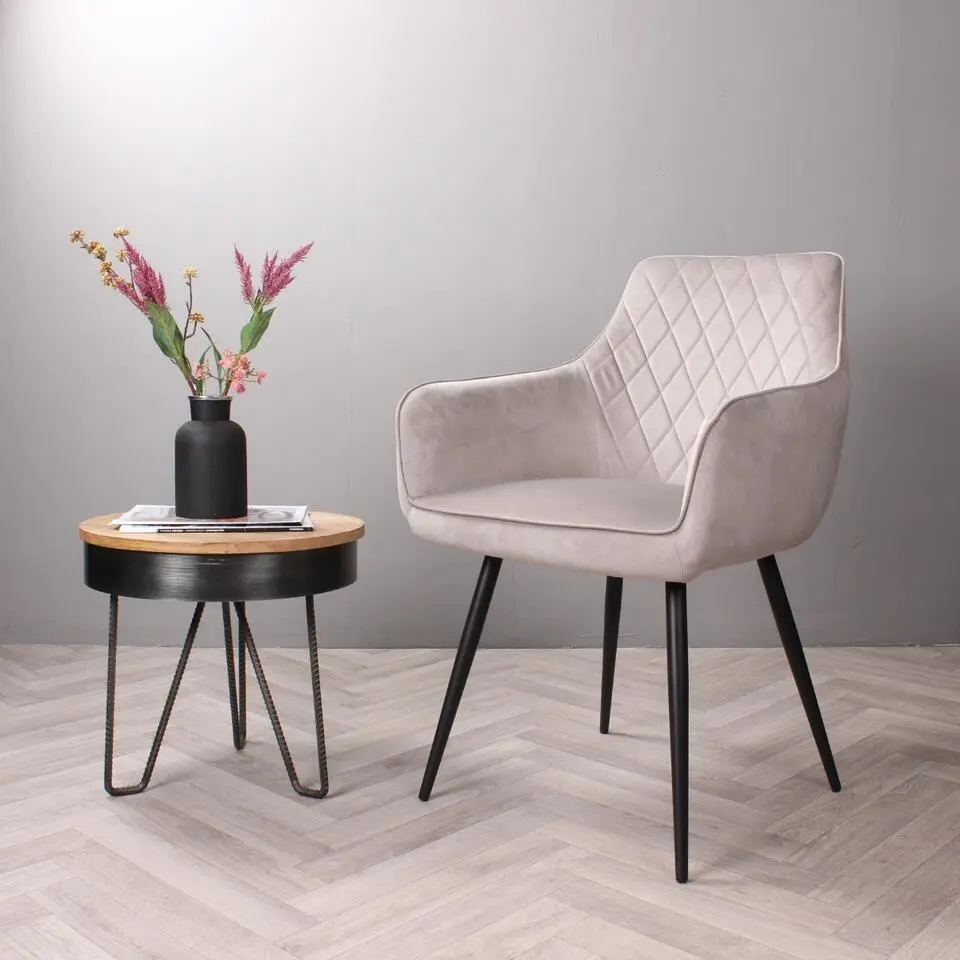 DS4U - Ravi 3.0 eetkamerstoel velours - grijs