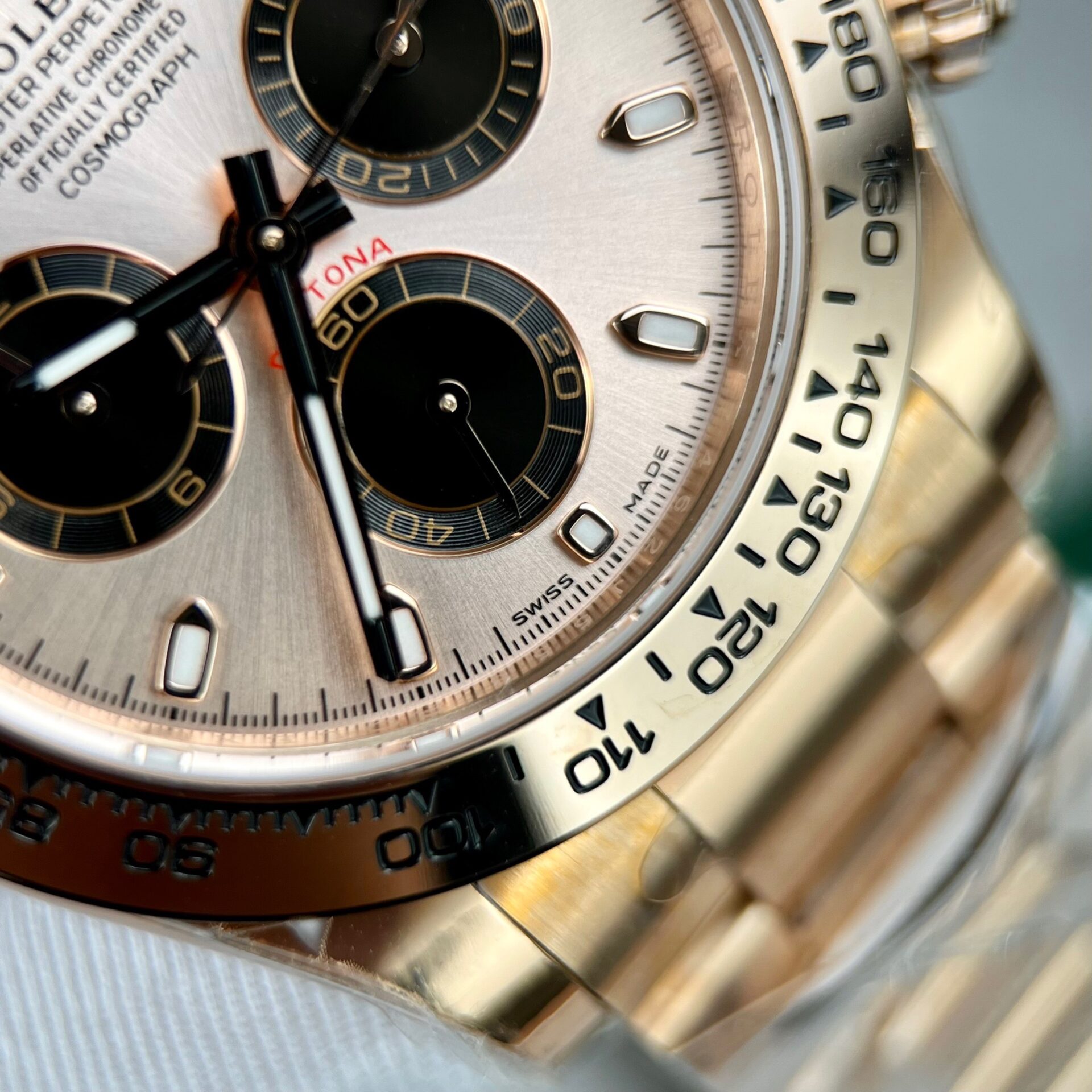 Rolex Daytona 116505 RG Plated Pink Dial 40mm Oyster Super Clone
