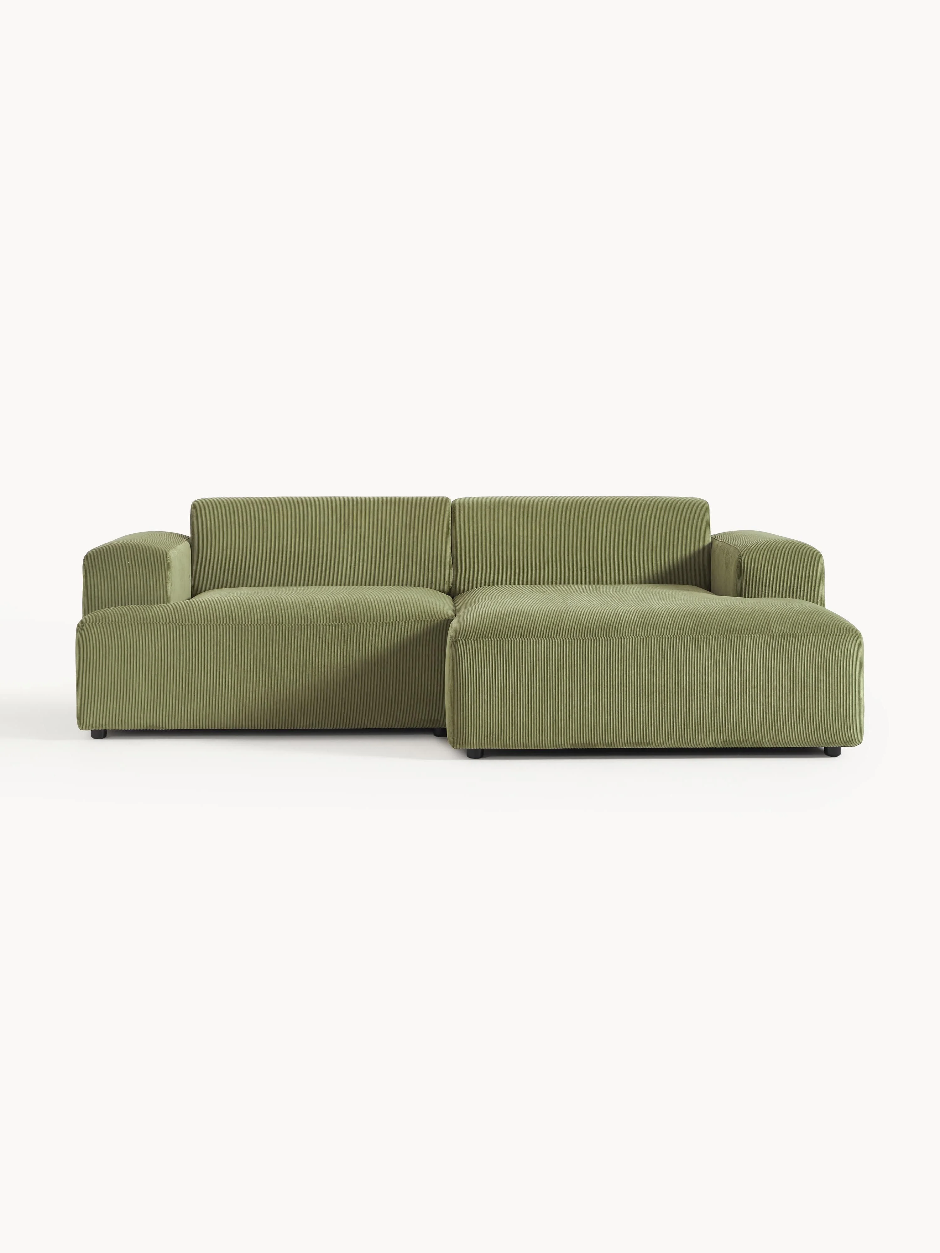 Cord-Ecksofa Melva (3-Sitzer)