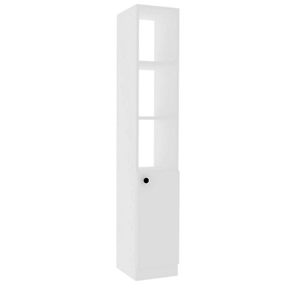 Colonne salle de bains blanche, 1 porte 3 niches MARFA