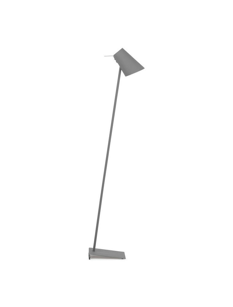 CARDIFF - Lampadaire gris finition gomme H139cm