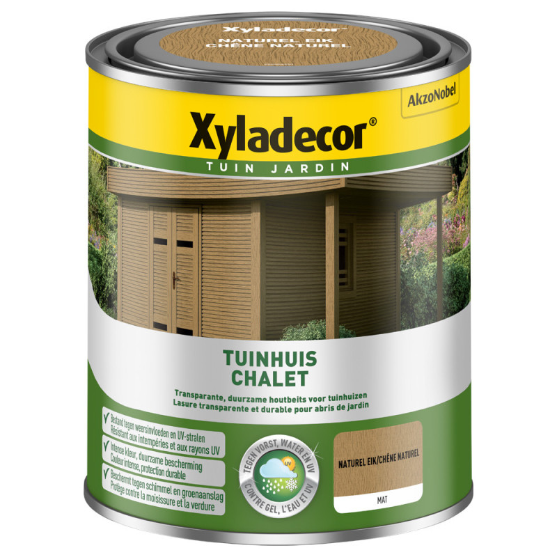Lasure pour bois Chalet chêne naturel 0,75 L XYLADECOR
