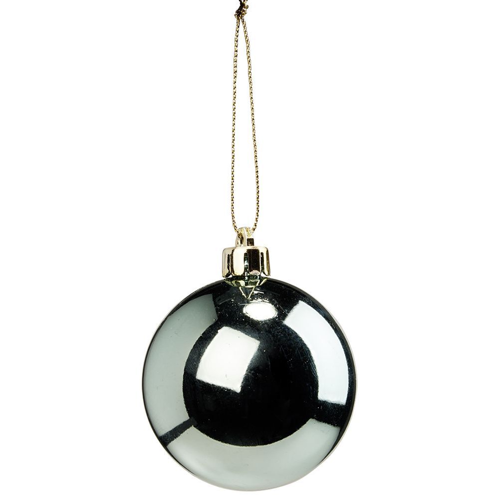 Boule de No&euml;l vert brillant Ø6cm