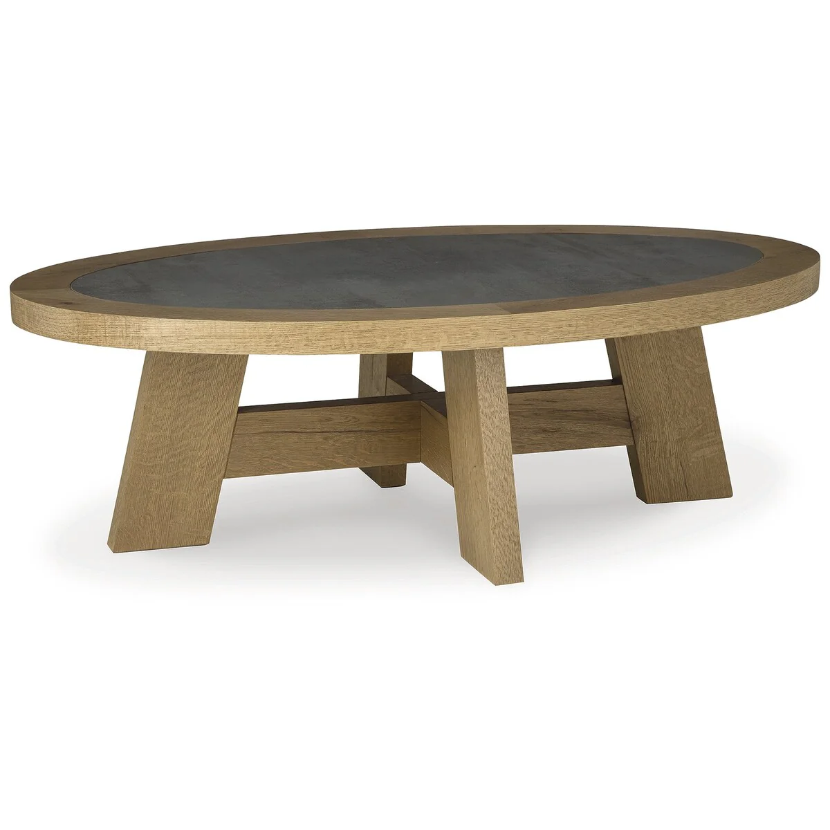Signature Design by Ashley Brinstead Light Brown Coffee Table - 56W x 34D x 18H