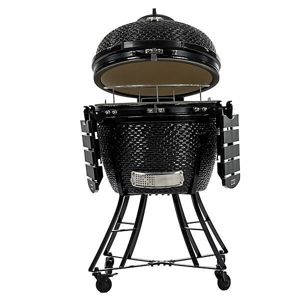 Barbecue à charbon Kamado Noir Céramique Grille Diam 52cm 134 x 77 x 120 cm PIT BOSS