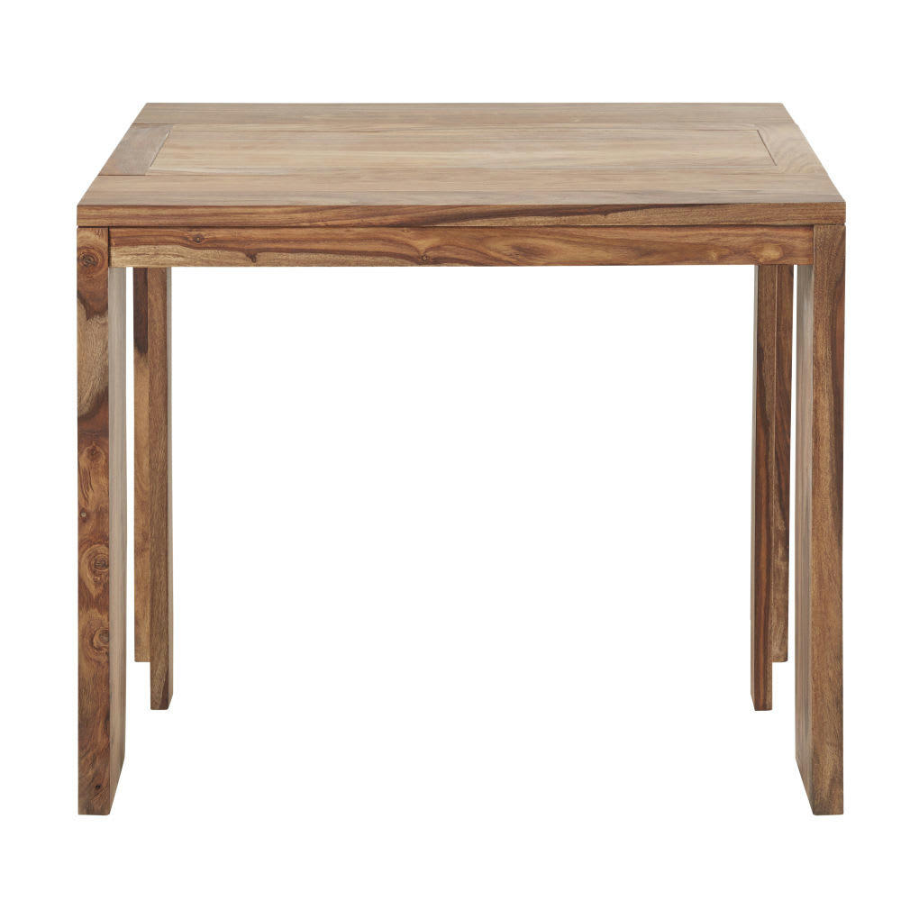 Stockholm - Table console extensible en sheesham massif 2/6 personnes L40/160
