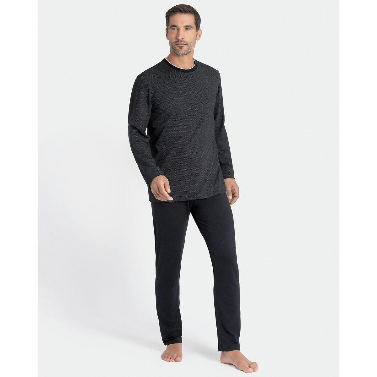 Pyjama long col rond