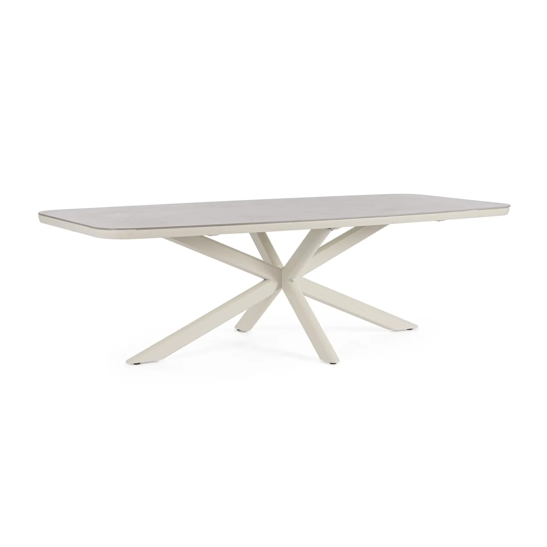 Bolzano Ignazio Stół 240×110 beżowy aluminium – spiek