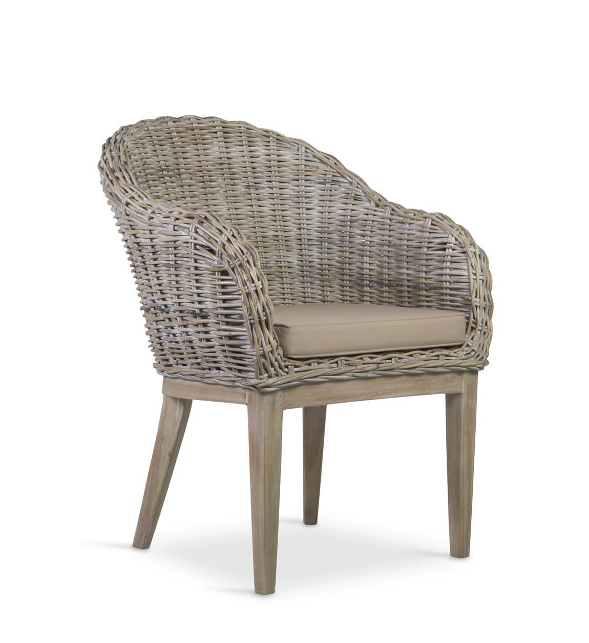 RATTAN - Fauteuil en rotin beige