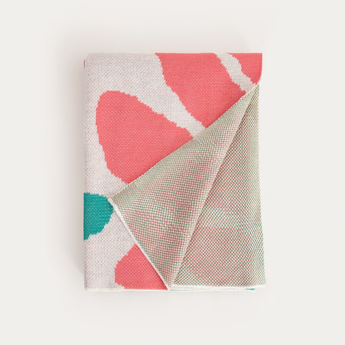 Koc FELO z kolorowym motywem kwiatowym 130x170cm