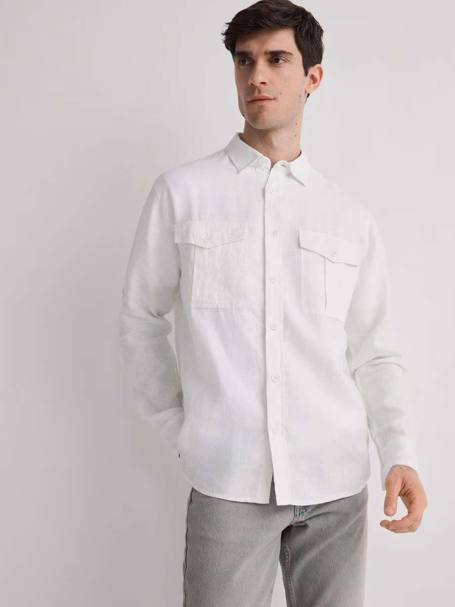 Comfort Fit Linen Shirt