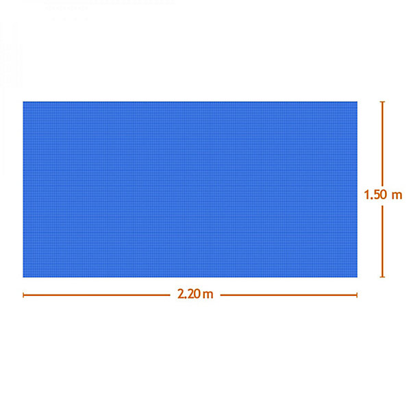 Bâche à bulles rectangle 1,50m x 2,20m pour piscine - 180 Microns - Bleu - Linxor