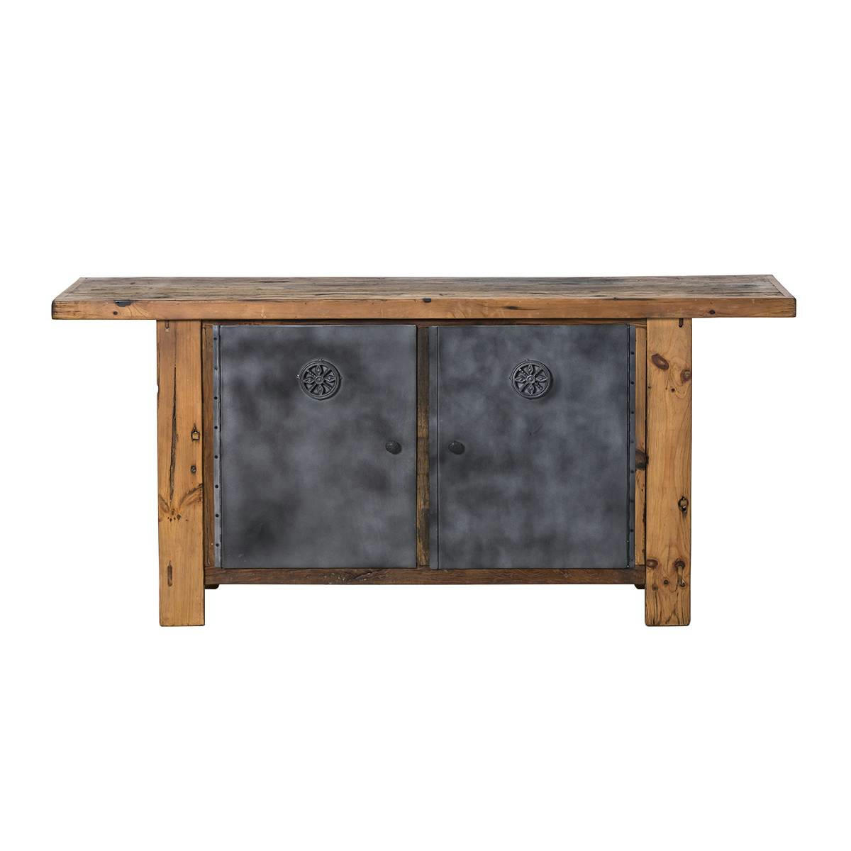 HECTOR - Buffet en bois gris 180 cm