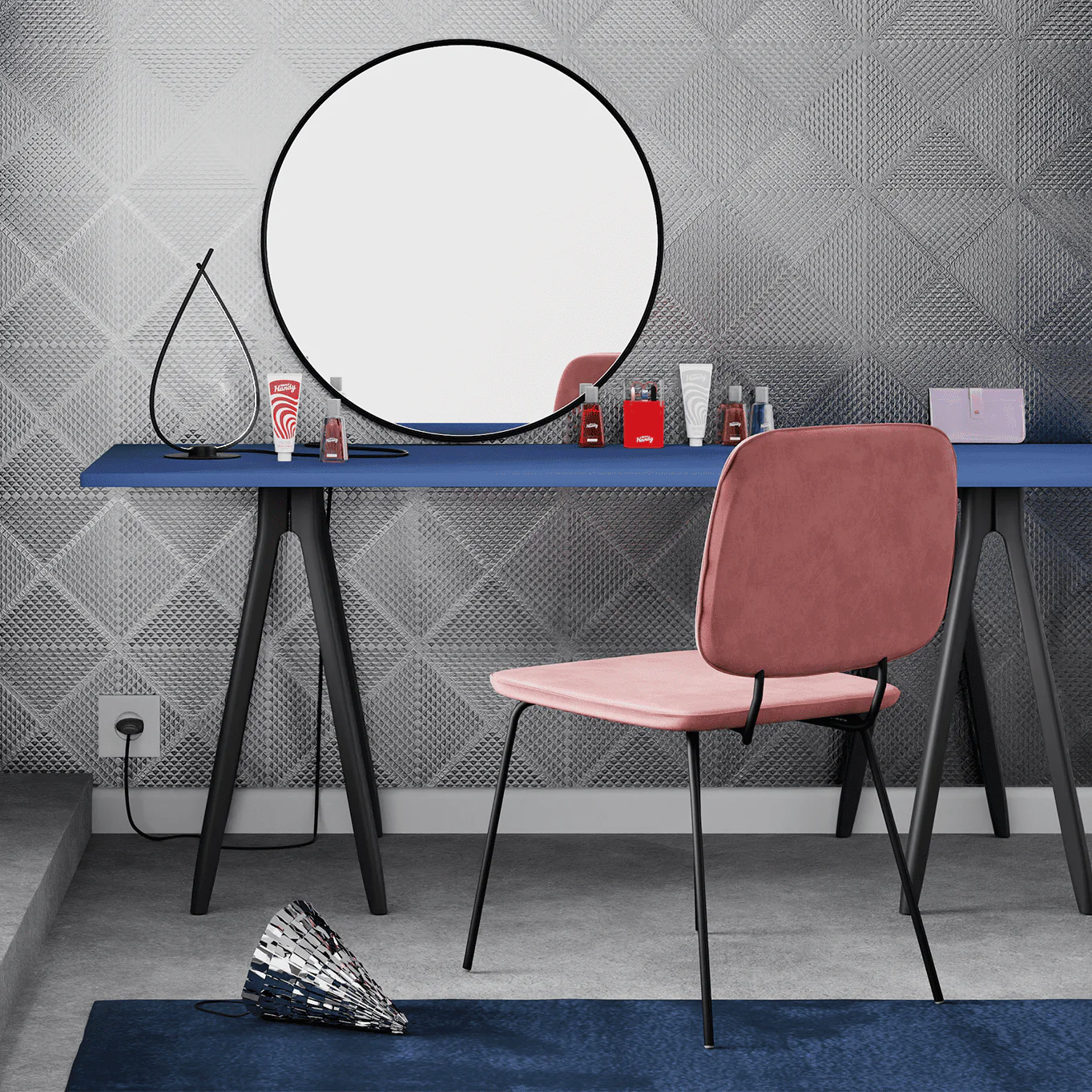 Miroir en métal DORA