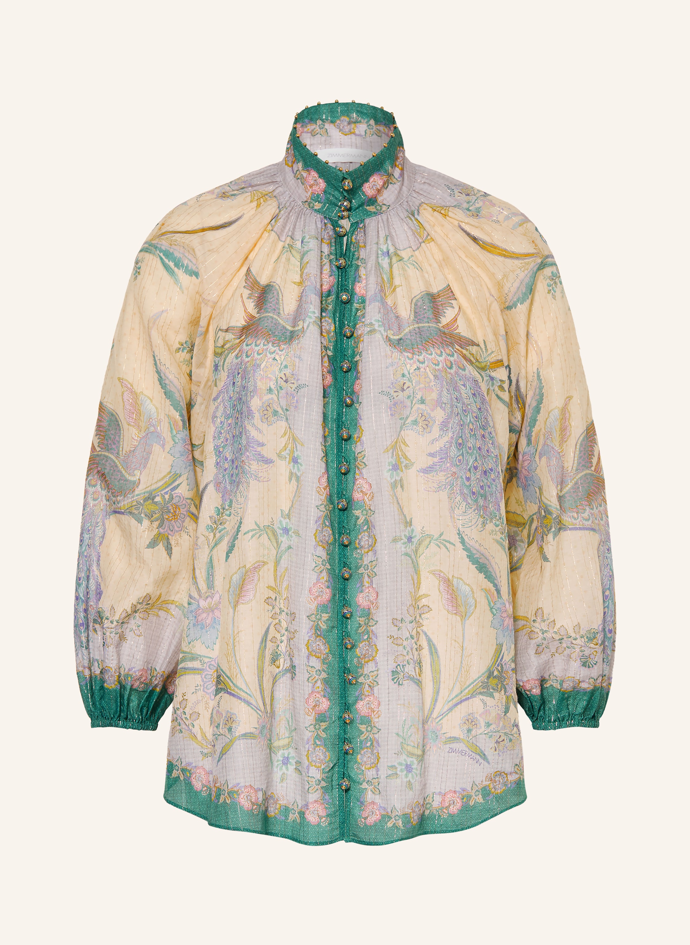 ZIMMERMANN Bluse INDRA mit 3/4-Arm und Glitzergarn