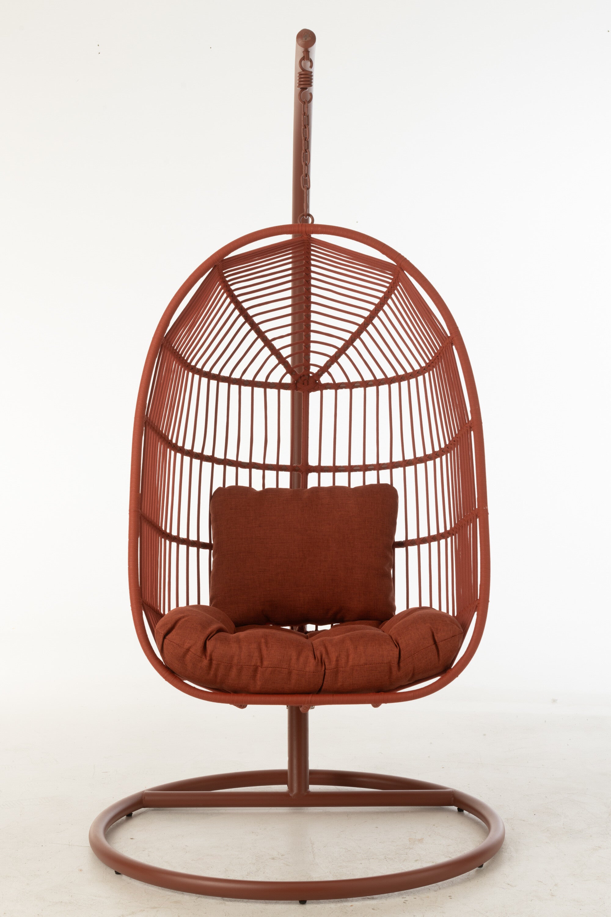 J-Line hangstoel Egga - metaal koord - rood