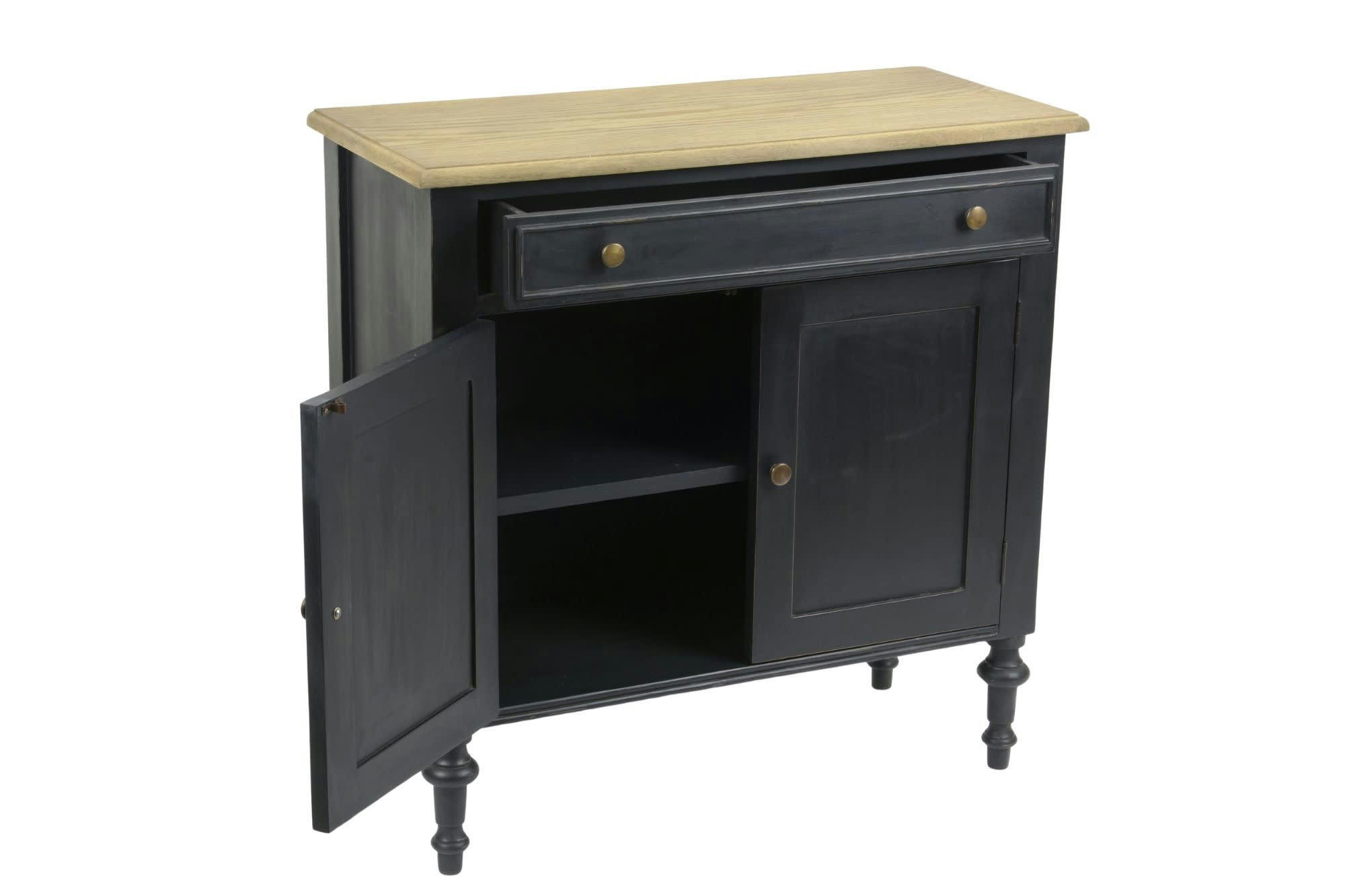 NEYLA - Buffet en bois 2 portes 1 tiroir