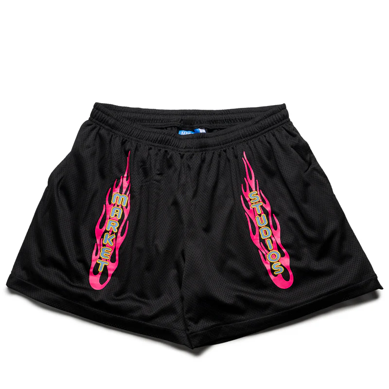 Market V12 Mesh Shorts - Pirate Black