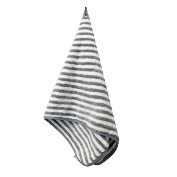 Ręcznik Pure Stripes 35x75 szary biały pasy z mikrofibry Home