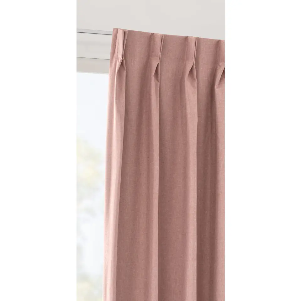 Gordijnstof Vince verduisterend - roze
