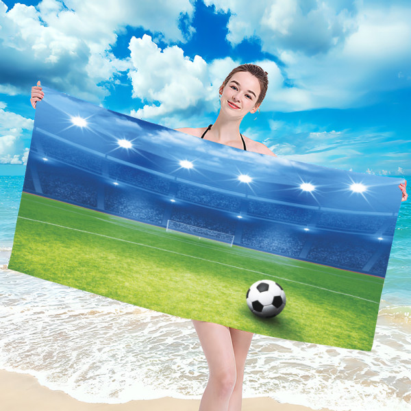 Ręcznik kąpielowy plażowy 100x180 Piłka Nożna