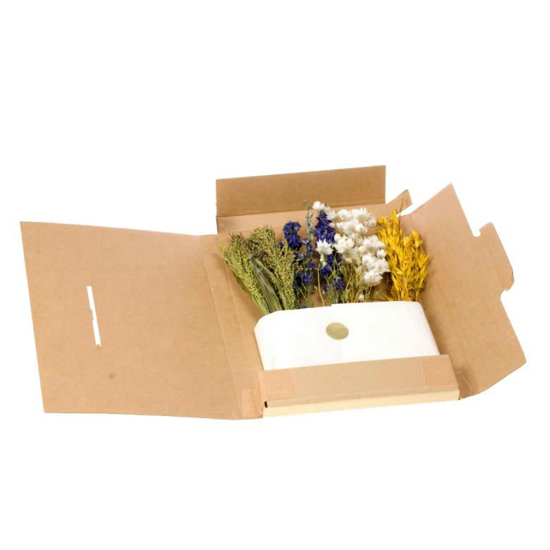 - Kit DIY - letterbox bouquet bleu/jaune
