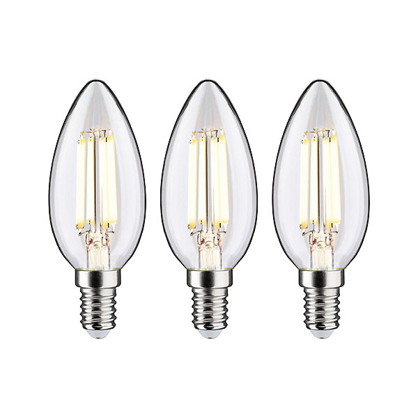 Eco-Line Filament 230 V Bougie LED E14 525lm 2,5W 3000K Clair