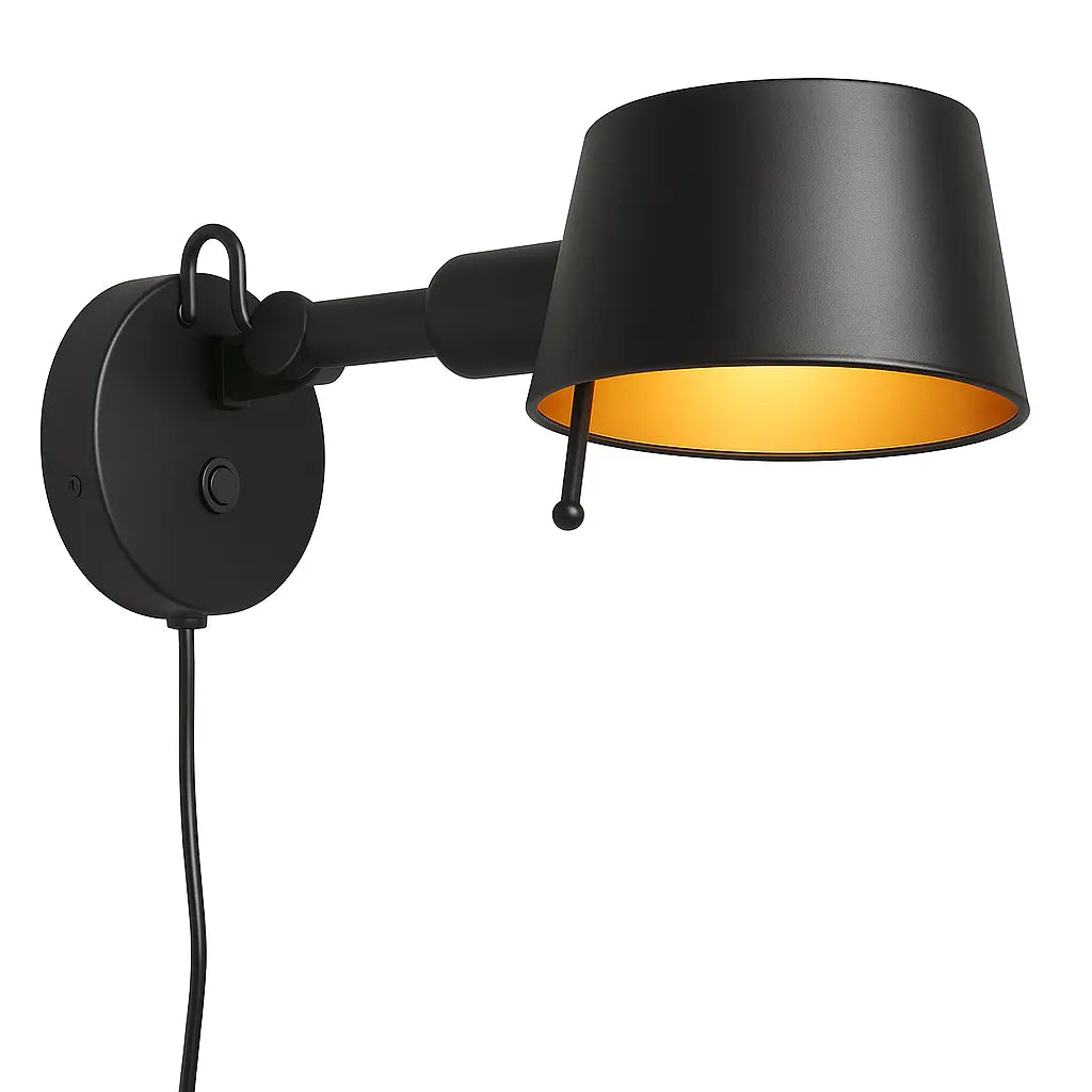 Freelight wandlamp Sovrano - 1 lichts - 33 x 14  cm - zwart