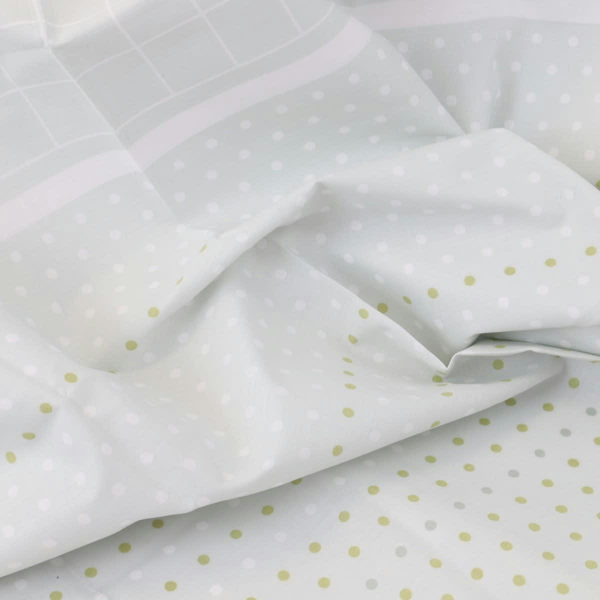 PENHA - Parure de couette en coton vert 180x200 cm