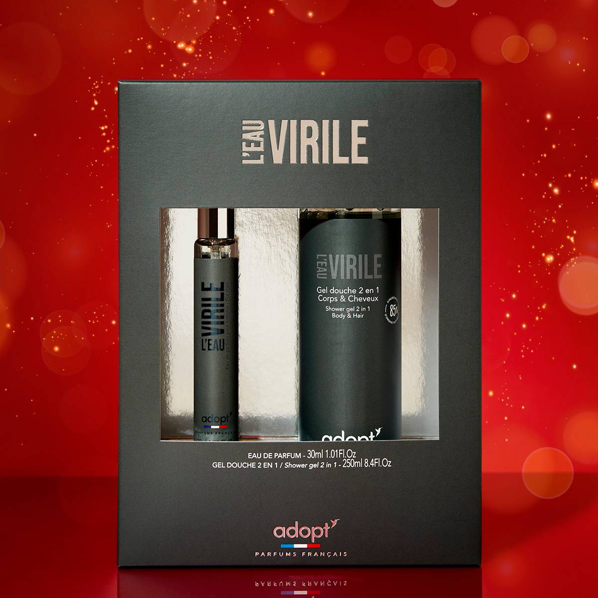 L'eau virileCoffret eau de parfum 30 ml   gel douche 250 ml