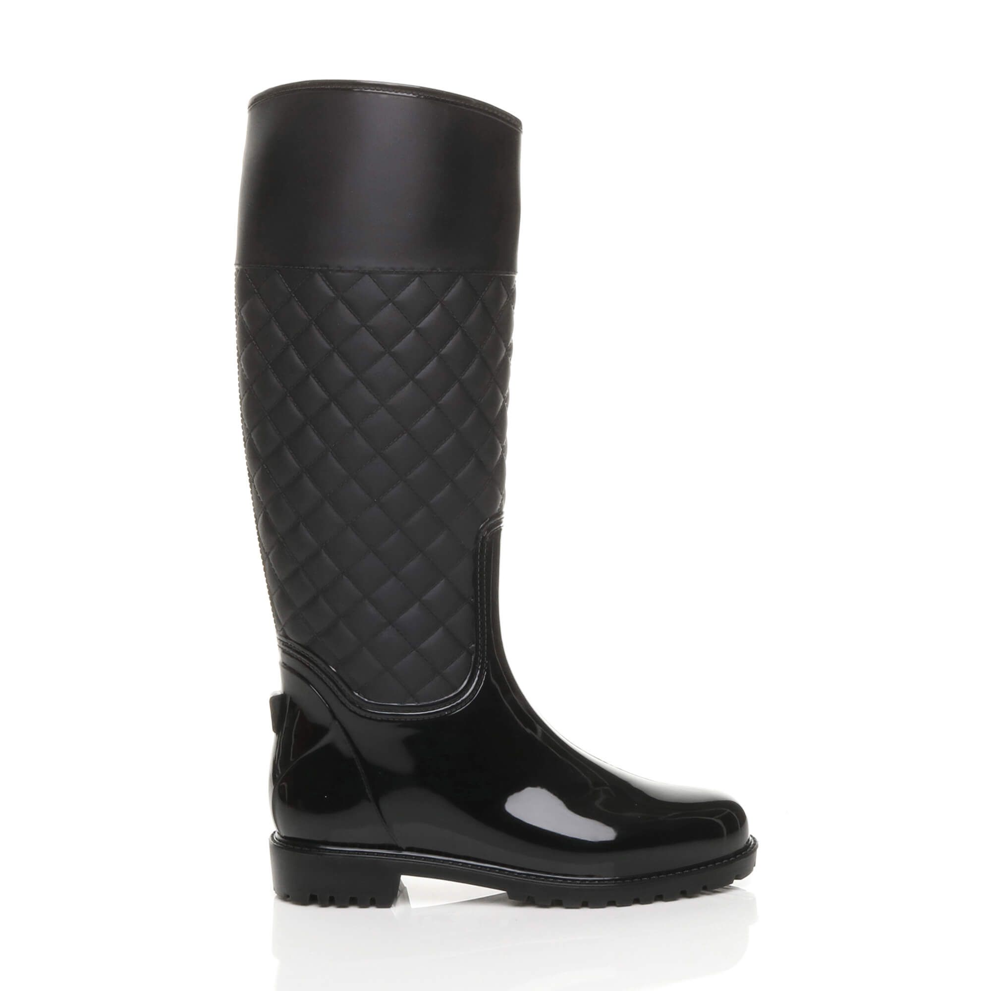 AJVANI Low Block Heel Festival Camping Wellies