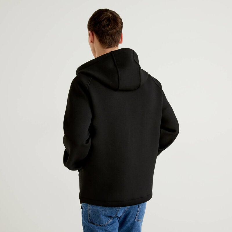 Neoprene jacket with hood