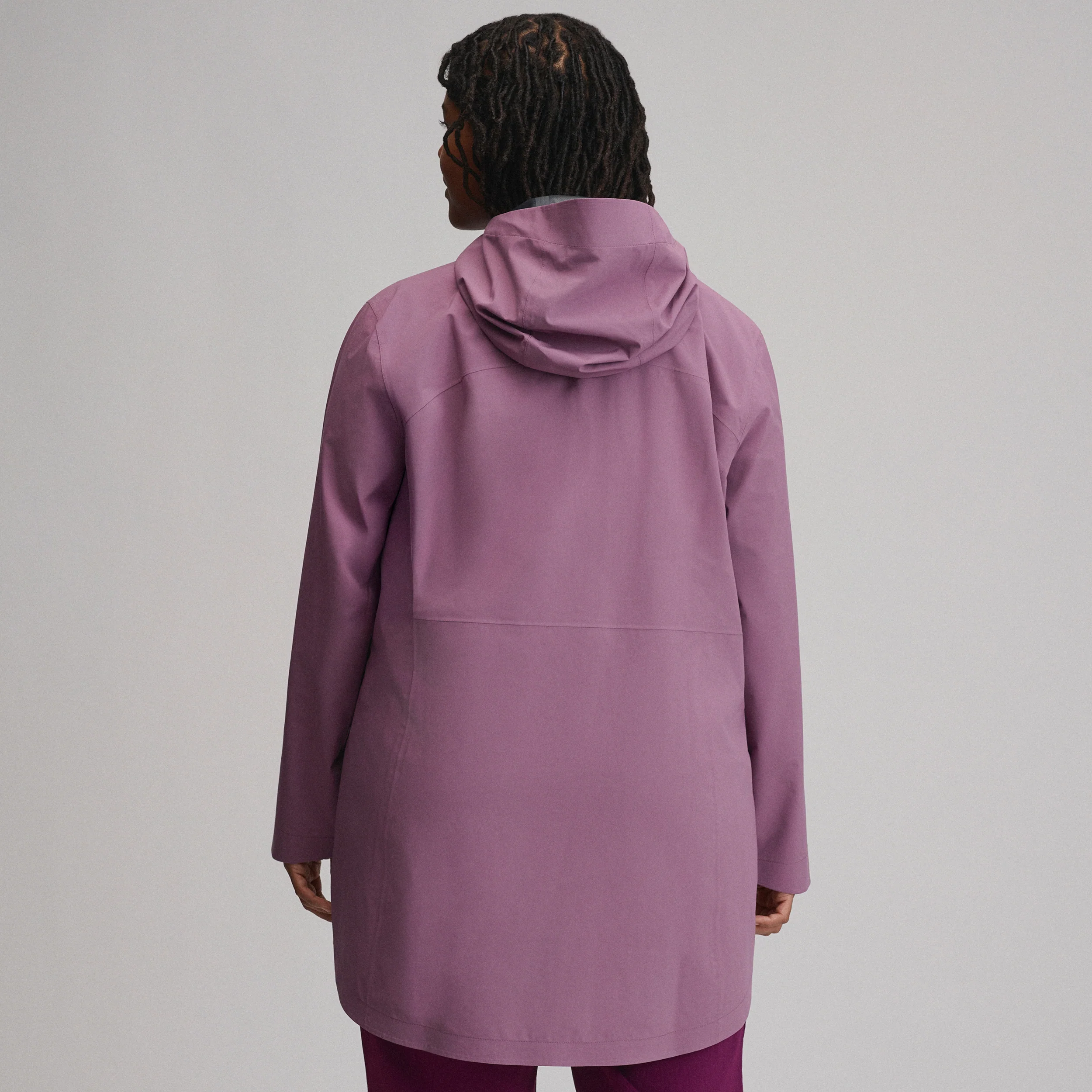 Women's Cloud Cap Waterproof Stretch Hooded Rain Parka