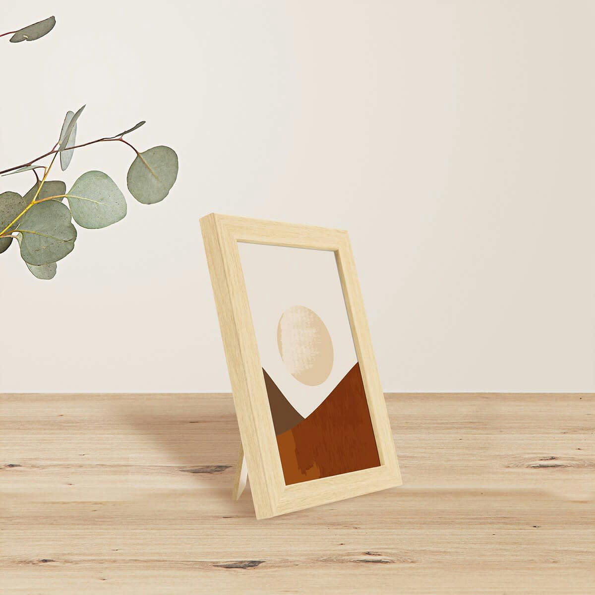 WILD - Cadre photo beige brut 10x15 cm résine recyclée
