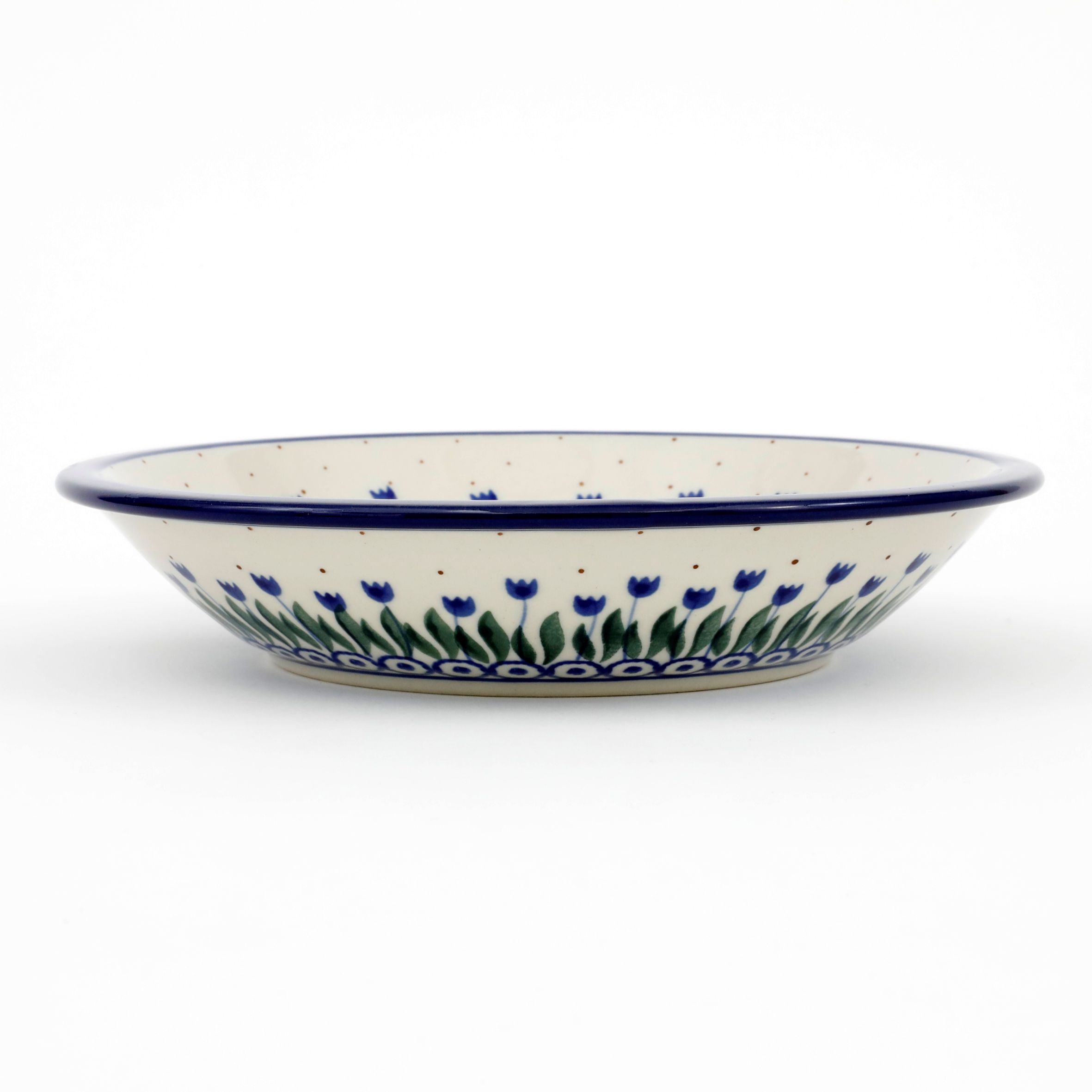 Talerz ceramiczny, głęboki 026 21,5 cm490AX Tulipany