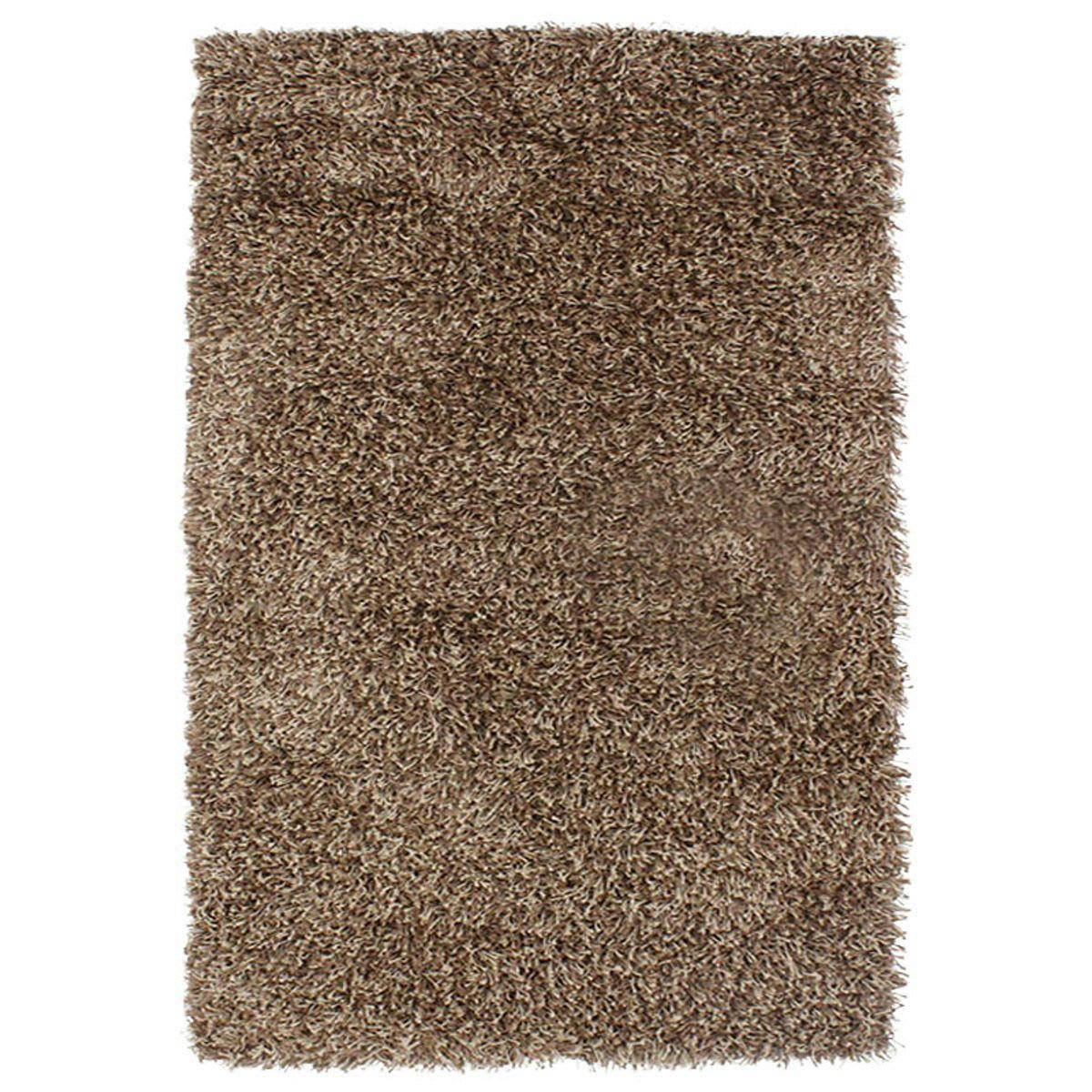 TENESSEE - Tapis à poils longs toucher laineux chocolat 120x170