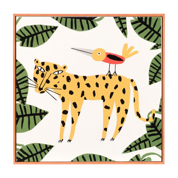 QUADRO BICHARADA FELINO 30 CM X 30 CM