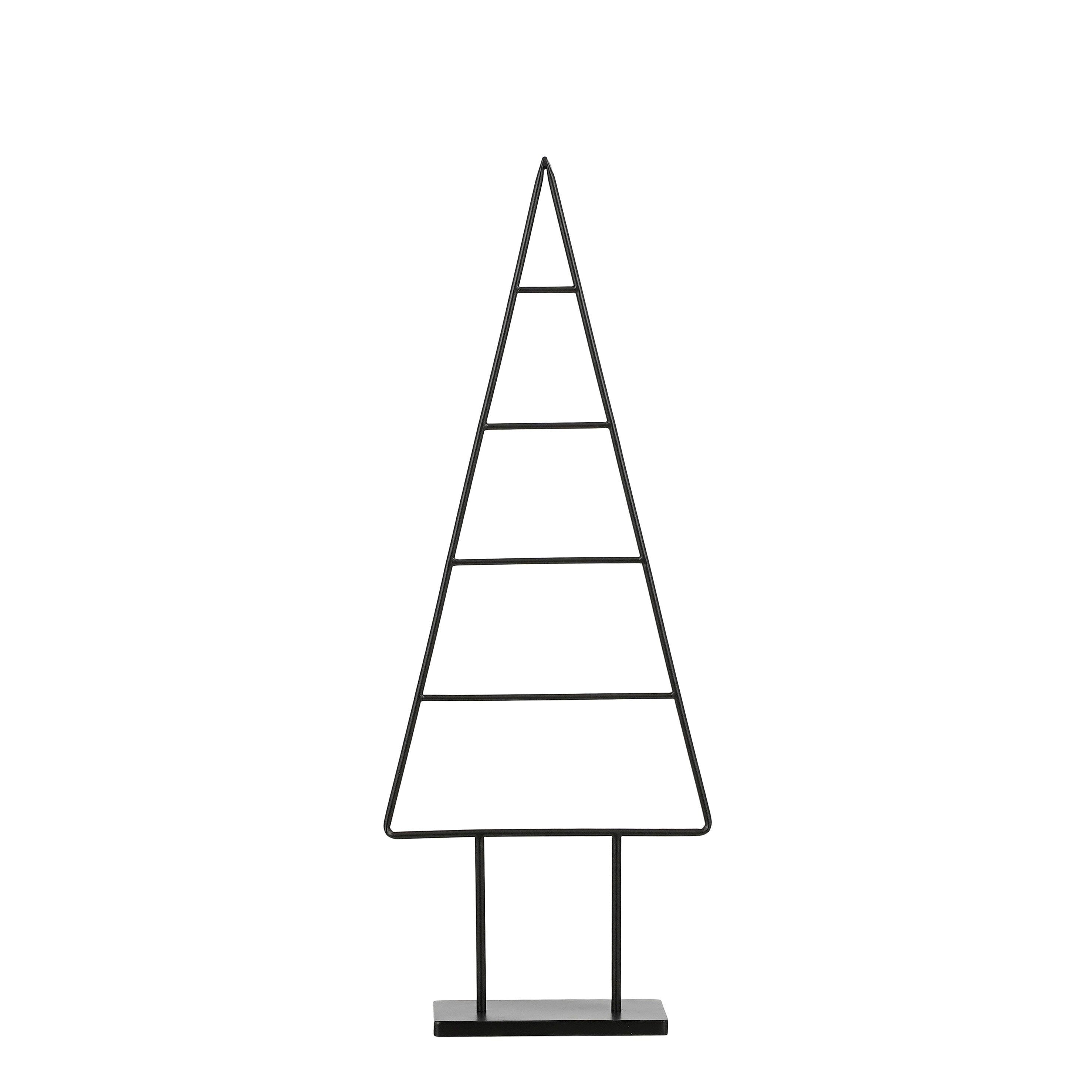 Mica Decorations Decoratie Kerstboom - L34 x B12 x H90 cm - IJzer - Zwart