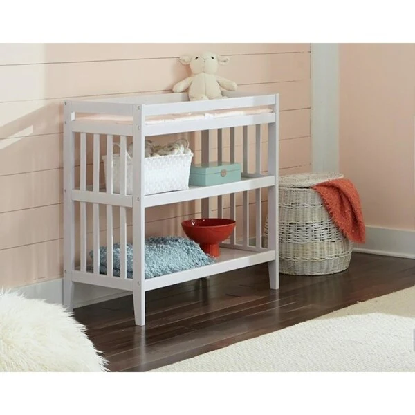 Taylor & Olive Reese White Changing Table with Pad
