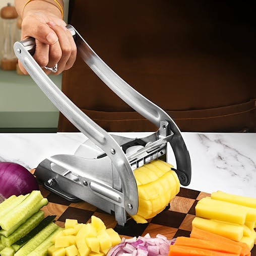 NNETM Stainless Steel Manual Vegetable Chopper Cutter
