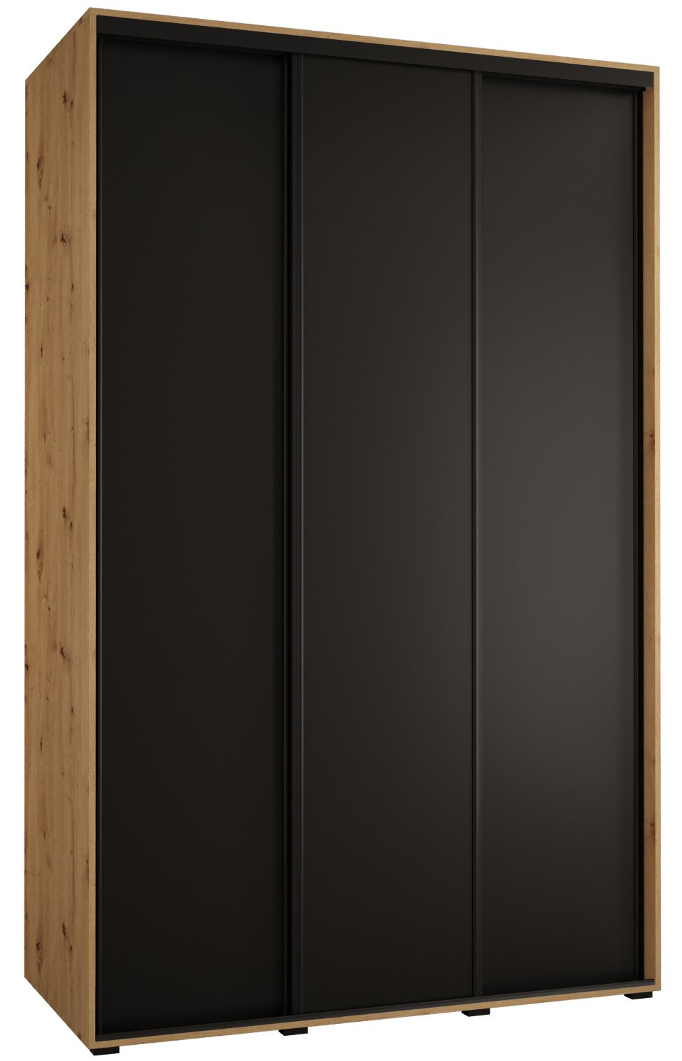 Szafa przesuwna 60 wysoka Davos 1 150 artisan czarny czarny
