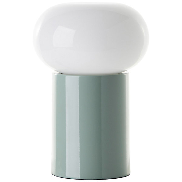 KNUT Lampe à poser vert/blancverre/métal -E27 25W - ampoule non incluse