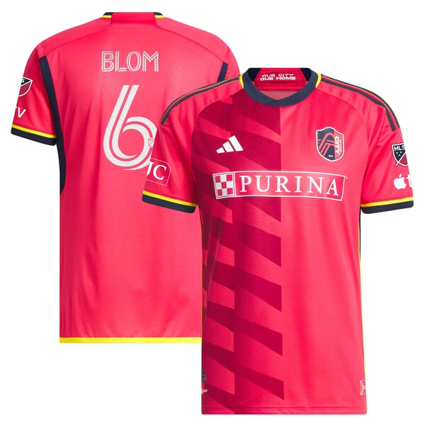 Njabulo Blom St. Louis City SC adidas 2024 The Spirit Kit Authentic Jersey - Red