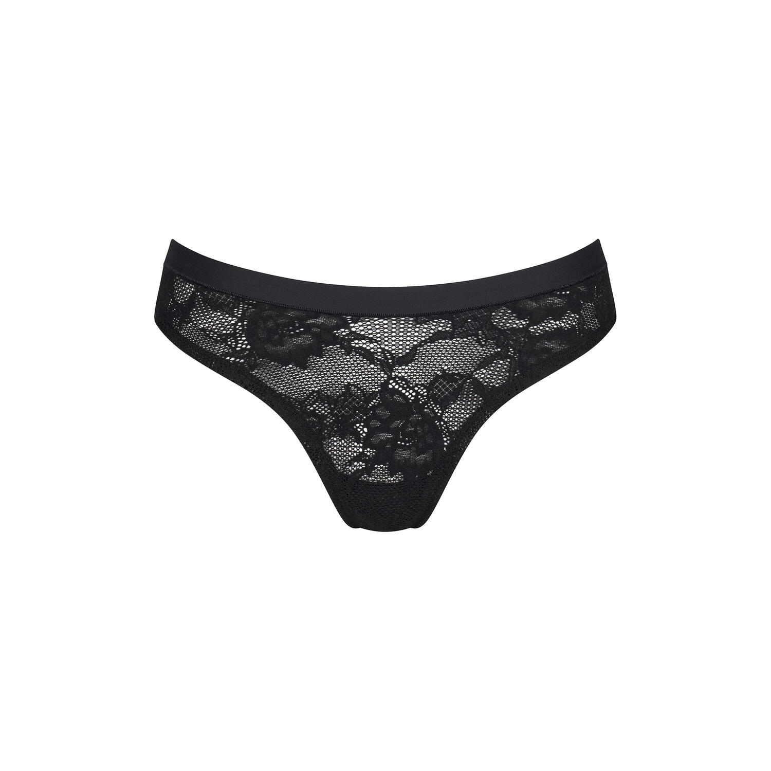 Smart Deco High Leg String Ex, black