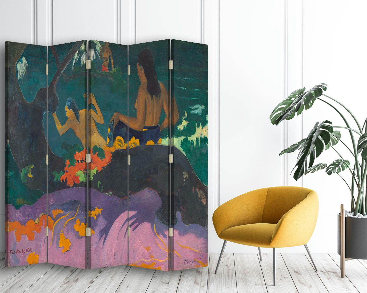 - Paravent - Cloison Fatata Te Miti - Paul Gauguin cm 180x170 (5 volets)