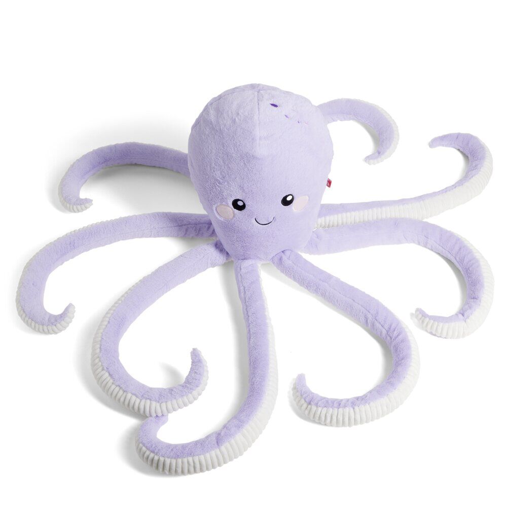 Peluche pieuvre L80cm polyester violet